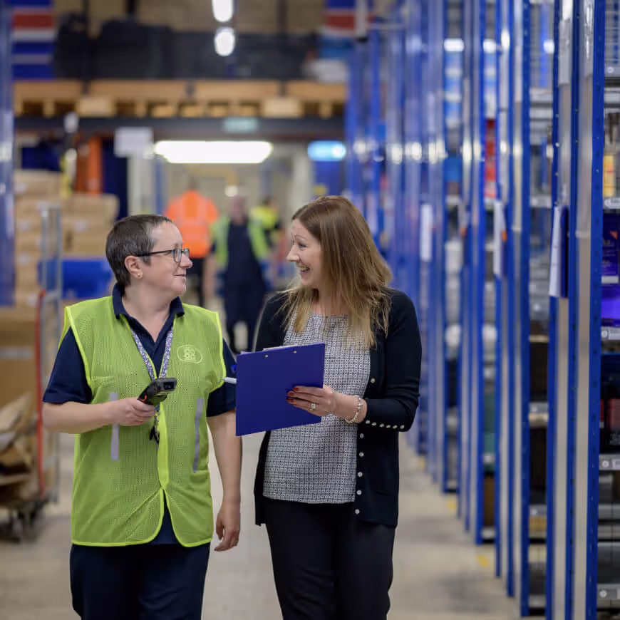 Photo showing Employees working together in relatico to ensure that the master data in the supply chain ist correct.