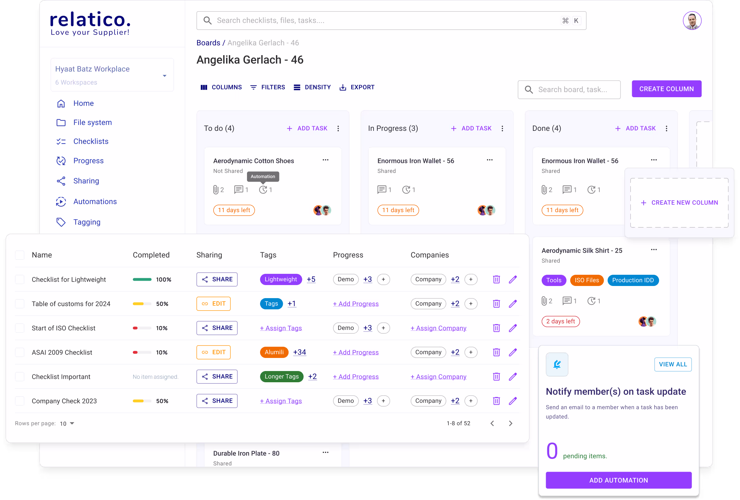 Relatico Supplier Management Software